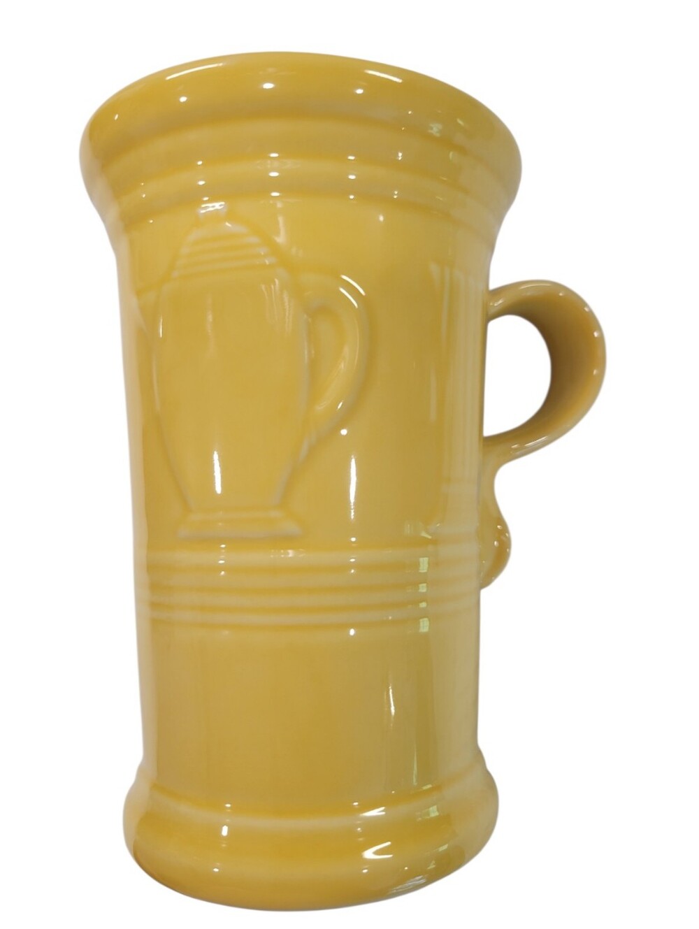 Fiesta Ware Sunflower Cappuccino Mug 21 oz | Retired Shape | Homer Laughlin USA